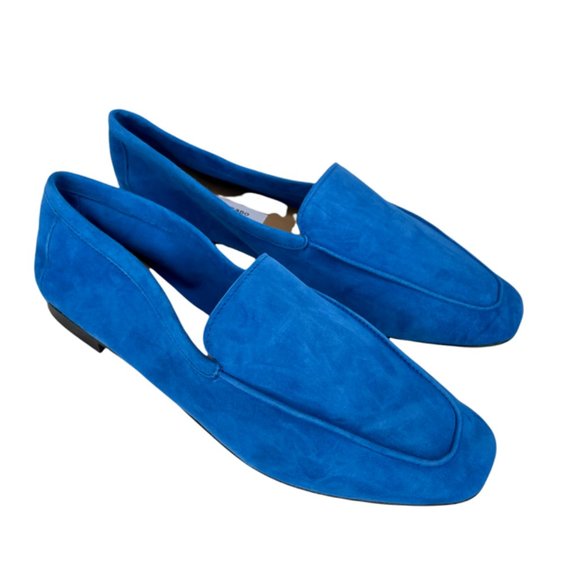 Andrea Carrano Mare Loafers Suede Turquoise Blue NWB - Picture 3 of 6
